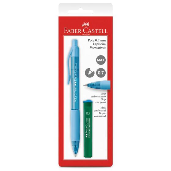 Lapiseira Poly 0.7mm Azul - Faber-Castell Menor preço em Lapiseira Poly 0.7mm Azul - Faber-Castell