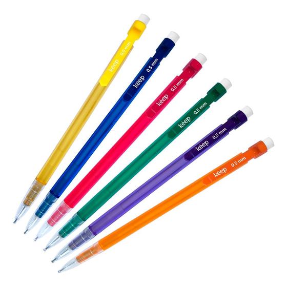 Imagem de Lapiseira Pop 0,5mm Cores Sortidas Pote c/ 48 Uni Keep - EI118