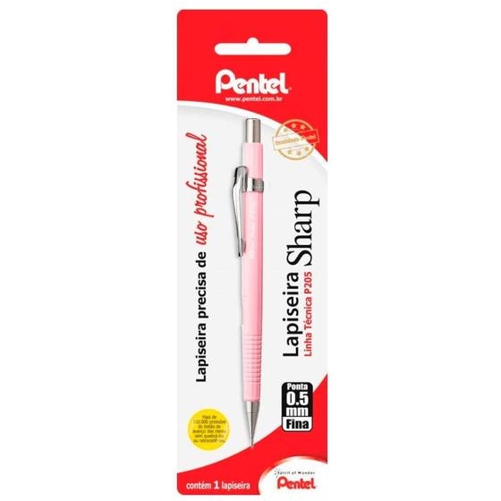 Imagem de Lapiseira Sharp Rosa 0.5mm - Pentel