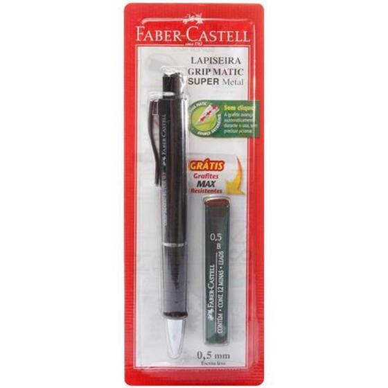 Imagem de Lapiseira Super Metal Grip Matic 0.5mm Cartela - Faber Castell