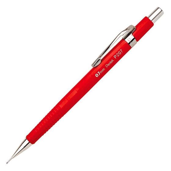 Imagem de Lapiseira Técnica Pentel 0.7mm Vermelha P207-FR