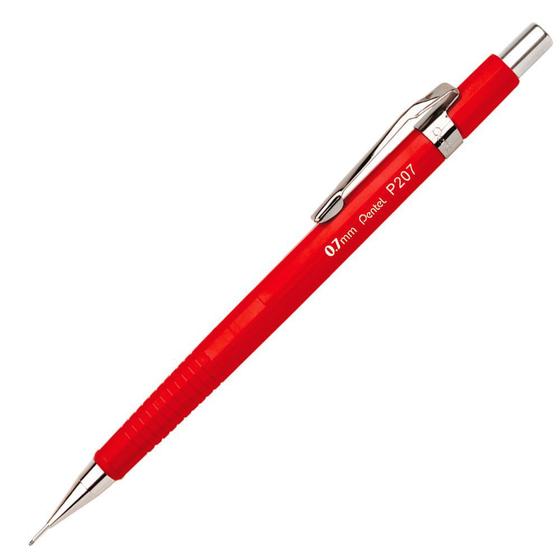 Imagem de Lapiseira Técnica Pentel Vermelha Sharp P207 de 0.7mm - P207-FR