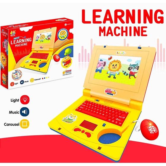 Imagem de Laptop Educativo Notebook Infantil Eletrônico Com Som e Luzes Brinquedo