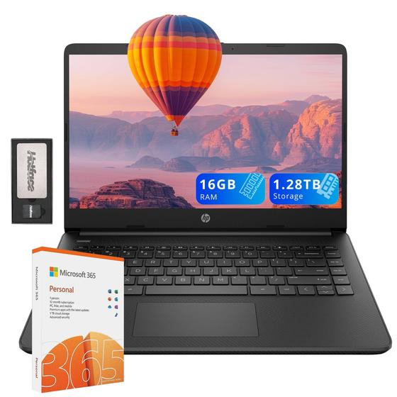 Laptop HP Flagship 14 HD 16 GB RAM 1,28 TB de armazenamento