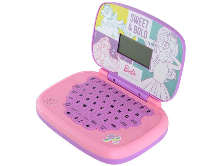 Laptop Infantil Barbie Musical - Candide Imagem de Laptop Infantil Barbie Musical