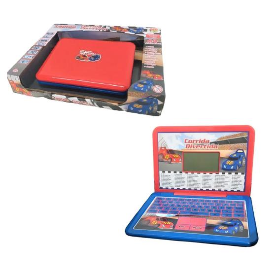 Imagem de Laptop Infantíl Computador Notebook De Brinquedo Educativo Com 60 Atividades Bilíngue DM Toys