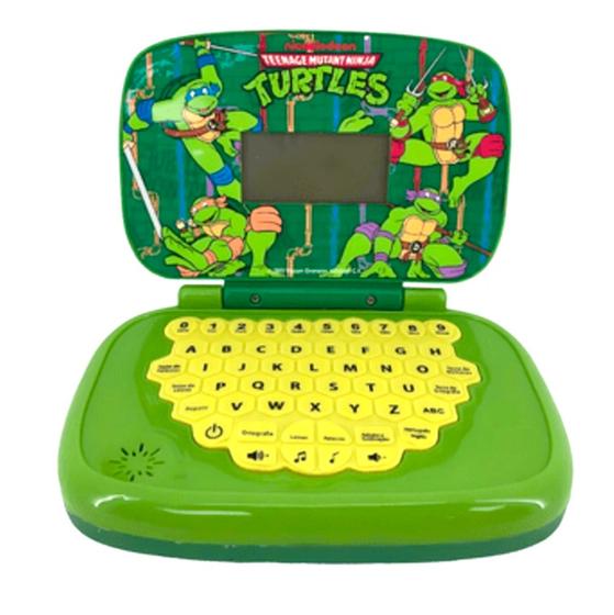 Imagem de Laptop Infantil Das Tartarugas Ninja Computador Educativo Aprenda Brincando a Alfabetização