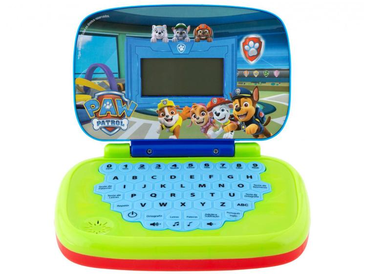 Laptop Infantil Paw Patrol Bilíngue Musical Menor preço em Laptop Infantil Paw Patrol Bilíngue Musical