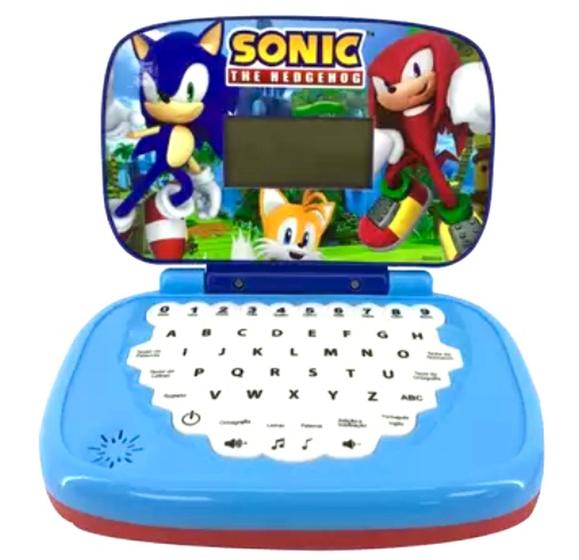 Imagem de Laptop Infantil Sonic Computador Educativo Bilingue Aprenda Brincando Divertido