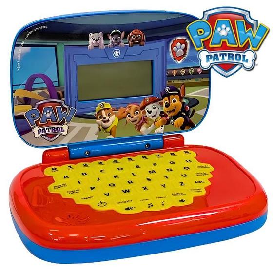 Imagem de Laptop Patrulha Canina Bilíngue Português Inglês Tablet Infantil Educativo Computador de Brinquedo