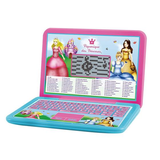 Imagem de Laptop Princesas Com 60 Atividades Bilingue - Dm Toys