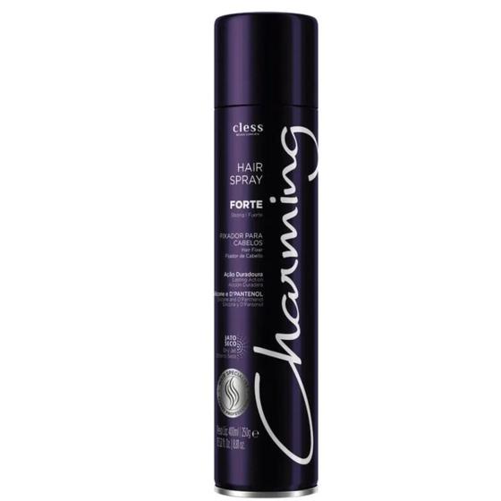 Imagem de Laque Fixador de Cabelo Charming Hair Spray Forte 400ml Fixação Forte Hidratante e Protetor de Fios