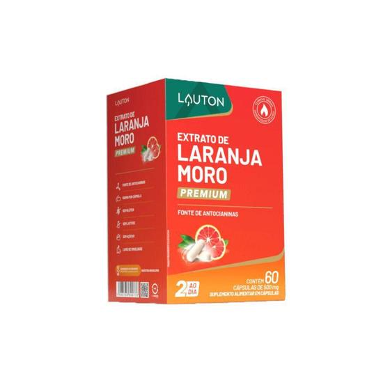 Imagem de Laranja Premium Antocianinas 500mg 60 Caps - Lauton