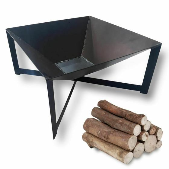 Imagem de Lareira A Lenha Área Externa Jardim Pintura Eletroestática