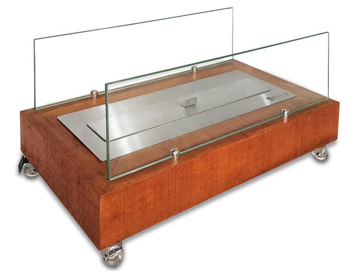 Imagem de Lareira Eco Classe A Álcool-Portátil Rústica Queimador 50Cm