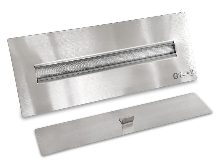 Imagem de Lareira Ecológica Classe A A Álcool Aço Inox- Queimador 50Cm