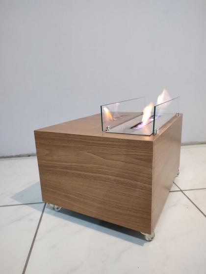 Imagem de Lareira Ecológica queimador inox mesa de centro ou canto