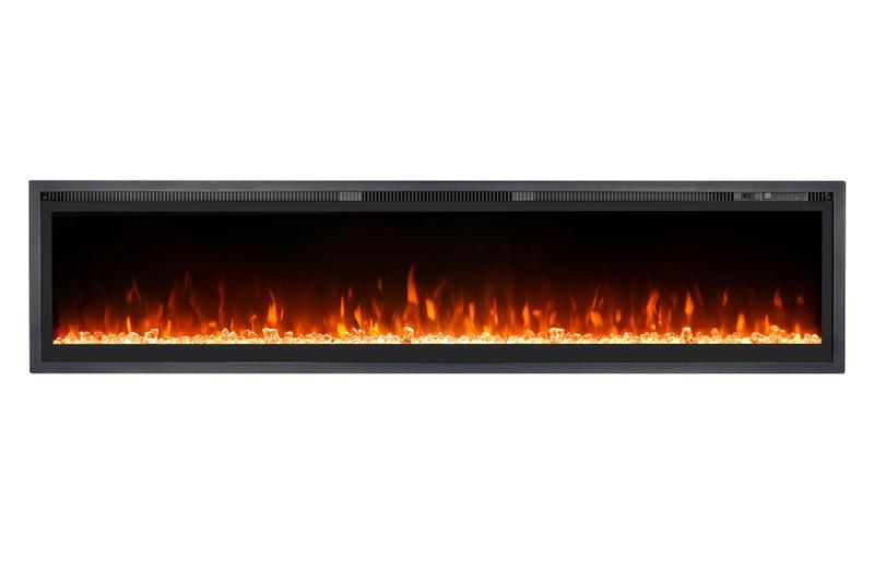 Lareira Elétrica Ecológica Wgrif - Lareira De Embutir - Esmeralda Pro 73" (Cor Preta) - 127 volts Menor preço em Lareira Elétrica Ecológica Wgrif - Lareira De Embutir - Esmeralda Pro 73" (Cor Preta) - 127 volts