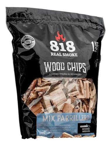 Imagem de Lascas de lenha Wood Chips Defumação churrasco parrilla bbq 1kg