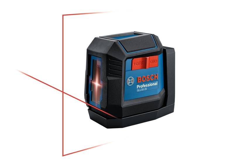 Imagem de Laser de Linha Cruzada Bosch GLL50-20 - Alcance de 15m com Suporte Magnético