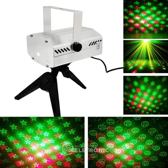 Imagem de Laser Projetor Holográfico Led Efeitos Strobo Pisca Flor Lindo Efeito LK173B6D