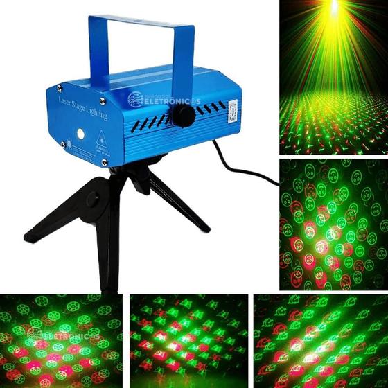 Imagem de Laser Projetor Holográfico ul Led Pisca Estrela