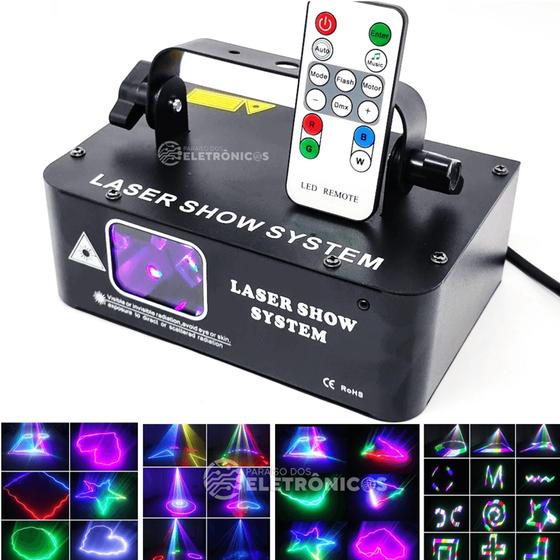 Imagem de Laser Show RGB 500mw Com Controle Super Efeito Especial Iluminação Para DJ - 194883