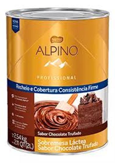 Imagem de Lata de Recheio e Cobertura Chocolate ALPINO 2,54Kg