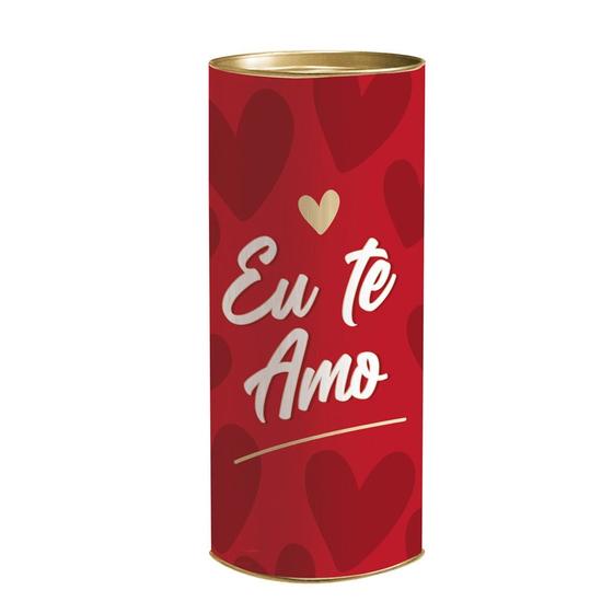 Imagem de Lata para Presente Rígida - Eu Te Amo Vermelho - 1 unidade - Cromus - Rizzo