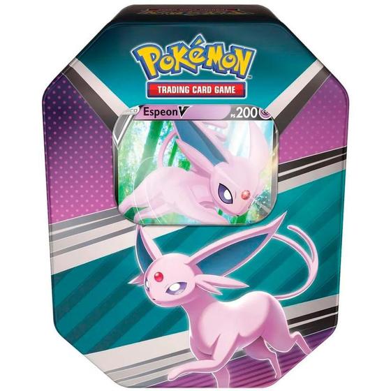 Imagem de Lata Pokémon TCG - Heróis V - Espeon V - Copag