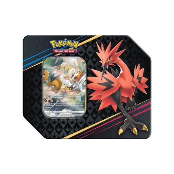 Imagem de Lata Pokémon TCG - Zapdos de Galar - Realeza Absoluta - Copag