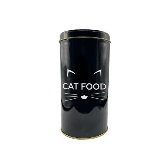 Imagem de Lata Pote Personalizado Catfood Design Sofisticado Pratico 1400ml