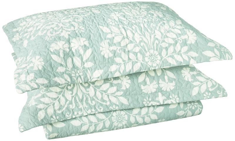 Imagem de Laura Ashley - Coleção Rowland - Conjunto de Colchas - 100% Algodão, Reversível, Roupa de cama para todas as estações com Shams correspondentes, Pré-lavada para maior conforto, Completa/Queen, Azul