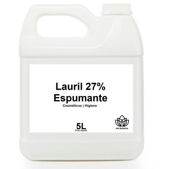 Imagem de Lauril Líquido 27% 5L Para Detergentes Sabonetes Sabão Líquido