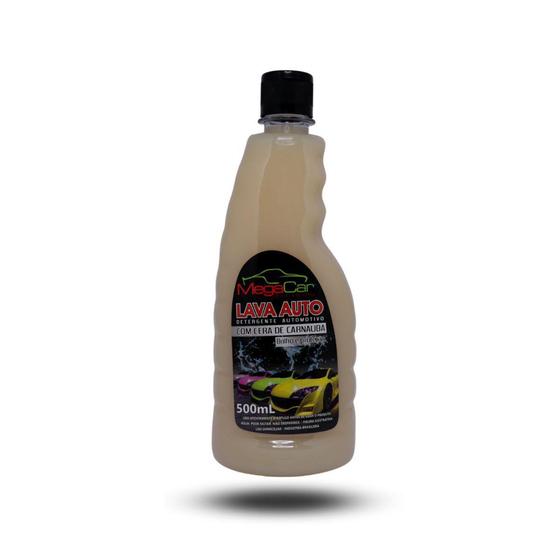 Lava Auto com Cera de Carnaúba Mega Car 500ml Menor preço em Lava Auto com Cera de Carnaúba Mega Car 500ml