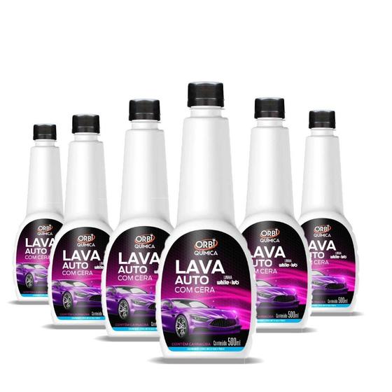 Imagem de Lava Autos Com Cera 500ml Orbi - 6 Peças