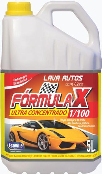 Imagem de Lava Autos com Cera Ultra Concentrado Fórmula X 5L - Ecoville