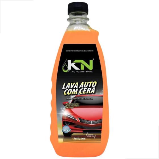 Imagem de Lava Autos Shampoo Automotivo Com Cera 500ml Kn Concentrado