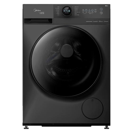 Lavadora de Roupa Lava e Seca 12,5kg Frontal Titanium Healthguard Smart Midea – 220v – Mf200d125wb/gk-02