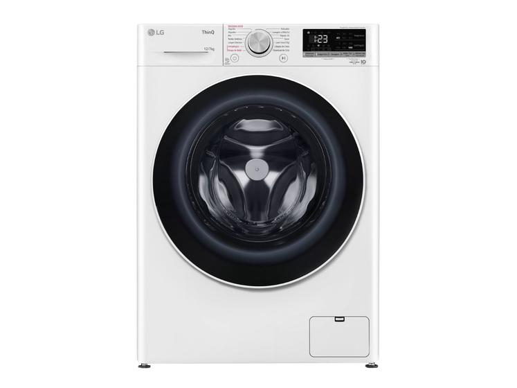 Lava e Seca LG 12kg Smart VC4 CV5012WC4 com Imagem de Lava e Seca LG 12kg Smart VC4 CV5012WC4 com