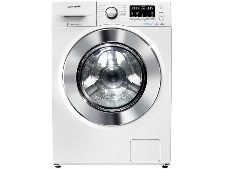 Lava e Seca Samsung 11kg Branca - WD11M44530W/AZ 12 Programas de Lavagem Imagem de Lava e Seca Samsung 11kg Branca