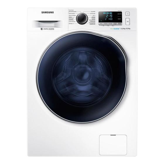 Imagem de Lava e Seca Samsung WD11J6410AW, 11Kg, Ecobubble, Branca - 220V