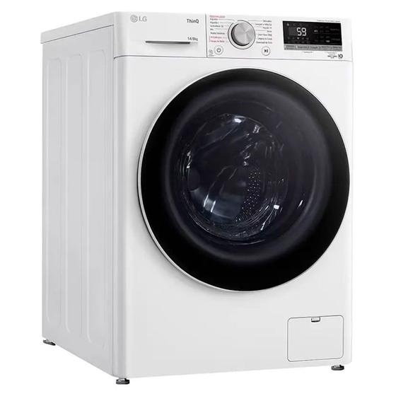 Imagem de Lava e Seca Smart LG com Inteligência Artificial 14kg Cesto Inox CV5014WC4