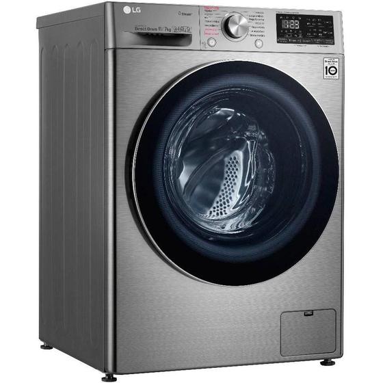 Lava e Seca Smart LG VC4 11kg Aço Escovado com Inteligência Artifical ...