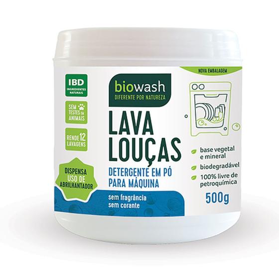Lava Louça em Pó Biowash 500g - Detergente - Magazine Luiza