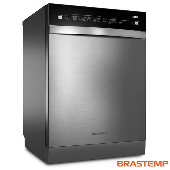 Lava-Louças Brastemp 14 Serviços Inox com Ciclo Pesado e Delicado BLF14AR Imagem de Lava-Louças Brastemp 14 Serviços Inox com Ciclo Pesado e Delicado BLF14AR