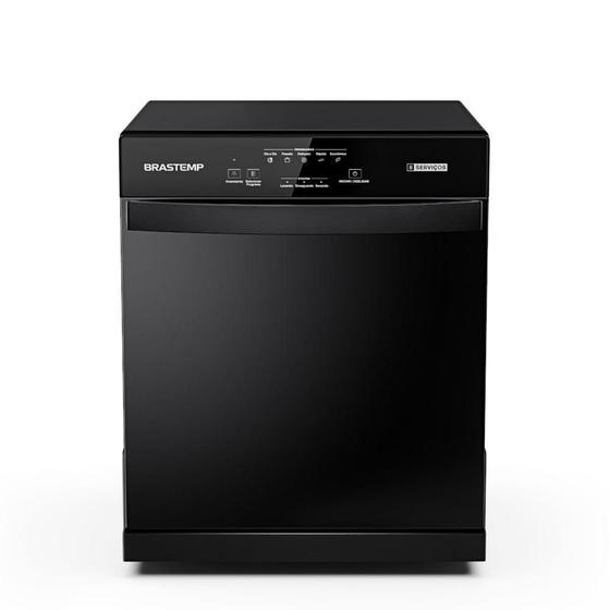 Imagem de Lava Louças Brastemp 8 Serviços Preta BLF08AE