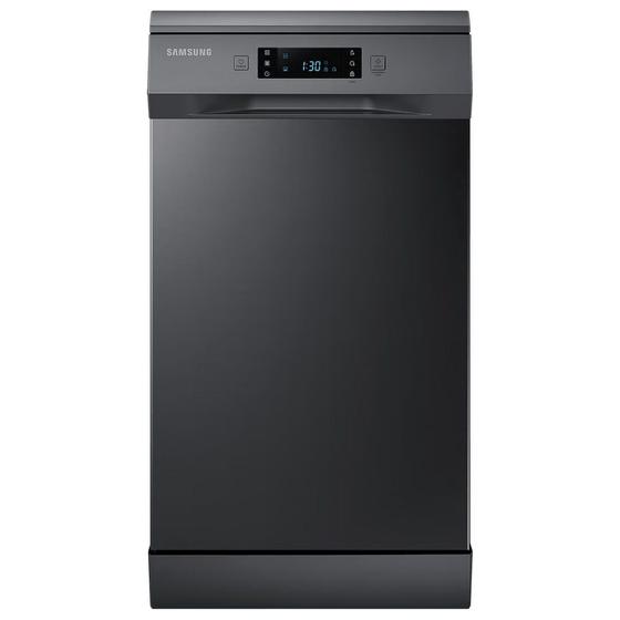 Imagem de Lava-Louças Samsung Inox Preta 10 Serviços 110V, Compacta e Eficiente, Modelo DW50C6070FG/AZ