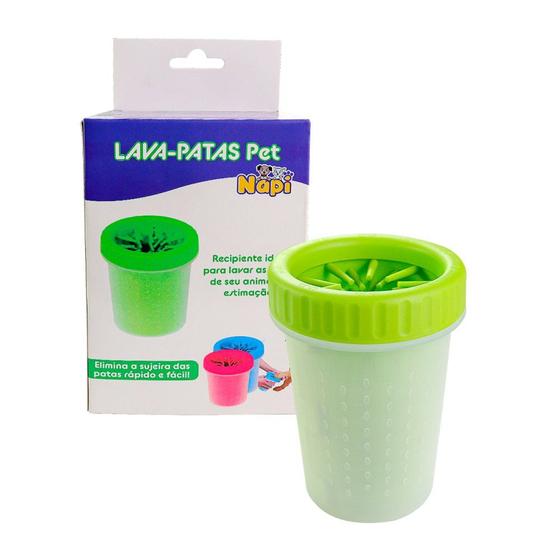 Imagem de Lava Patas Pet Cachorro Gato Pets Animais Escovinha Silicone Copo Limpa Patinhas Sujas Terra Lama Livre de BPA p/ Viagens Passeios