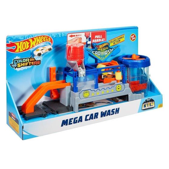 Lava-rápido Hot Wheels Mega Car Wash - Mattel - Mattel - Pistas ...